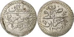 Algeria, Mahmud II, 1/4 Budju, 1824/AH1239, Silver,