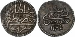 Algeria, Mustafa III, 1/8 Budju, 1770/AH1184, Silver,