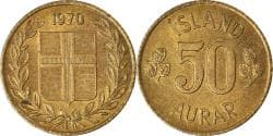Coin, Iceland, 50 Aurar, 1970