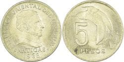 Coin, Uruguay, 5 Pesos, 1968