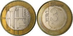 Slovenia, 3 Euro, World Book Capital, 2010, Vantaa, Bi-Metallic,