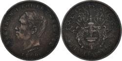 Coin, Cambodia, 10 Centimes, 1860