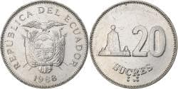 Ecuador, 20 Sucres, 1988