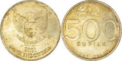 Coin, Indonesia, 500 Rupiah, 2001