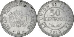 Coin, Bolivia, 50 Centavos, 2010