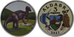 Seychelles, 3 rupees, 2021, Aldabra, Steel,