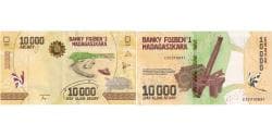 Madagascar, 10,000 Ariary, EF(40-45)