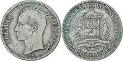 Venezuela, 2 Bolivares, 1945, Philadelphia, Silver, , KM:23a