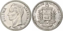 Venezuela, Bolivar, 1960, , Silver, KM:37a
