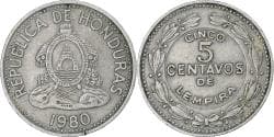 Honduras, 5 Centavos, 1980