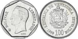 Venezuela, 100 Bolivares, 1999