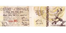 Lithuania, 10 Litu, 1991-08-04, OLYMPIC GAMES, UNC(65-70)