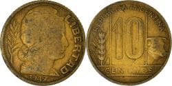 Coin, Argentina, 10 Centavos, 1947