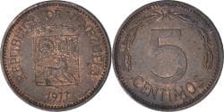 Venezuela, 5 Centimos, 1977