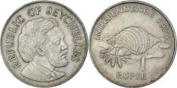 Coin, Seychelles, Rupee, 1976
