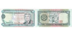 Turkmenistan, 20 Manat, EF(40-45)