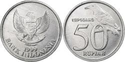 Indonesia, 50 Rupiah, 1999, Aluminum, , KM:60