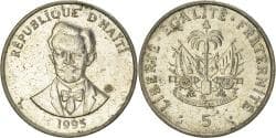 Coin, Haiti, 5 Centimes, 1995