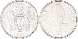 Coin, Nigeria, Naira, 1991