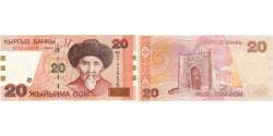 KYRGYZSTAN, 20 Som, KM:19, UNC(65-70)