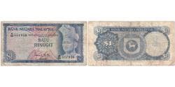 Malaysia, 1 Ringgit, UNDATED (1967-72), VF(20-25)