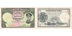 Burma, 1 Kyat, EF(40-45)
