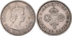 Coin, Mauritius, 1/4 Rupee, 1960