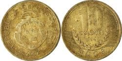 Coin, Costa Rica, 10 Colones, 2002