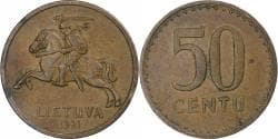 Lithuania, 50 Centu, 1991