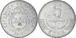 Coin, Costa Rica, 5 Colones, 2012