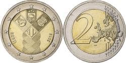 Estonia, 2 Euro, 100th Anniversary of the Baltic States, 2018, Vilnius