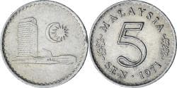 Malaysia, 5 Sen, 1971