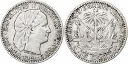 Haiti, 20 Centimes, 1881, Paris, Silver, , KM:45