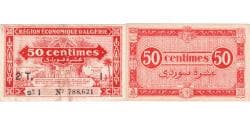 Algeria, 50 Centimes, 1944-01-31, VF(20-25)