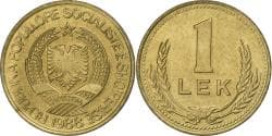 Albania, Lek, 1988, Aluminum-Bronze, , KM:66