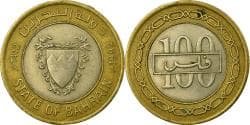 Coin, Bahrain, 100 Fils, 1992, , Bi-Metallic, KM:20