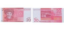 Kyrgyzstan, 20 Som, UNC(65-70)