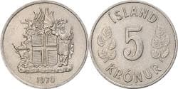 Iceland, 5 Kronur, 1970