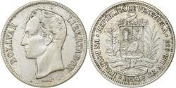 Venezuela, Bolivar, 1954, Philadelphia, Silver, , KM:37