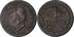 El Salvador, Centavo, 1952, San Francisco, Copper,