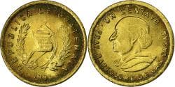 Guatemala, 1 Centavo, 1991, Guatemala City, Brass, , KM:275