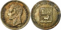 Venezuela, Bolivar, 1960, Silver, , KM:37a