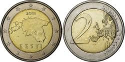 Estonia, 2 Euro, BU, 2011, Vantaa, Bi-Metallic,