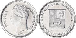Venezuela, 50 Centimos, 1990