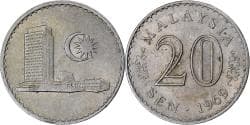 Malaysia, 20 Sen, 1969