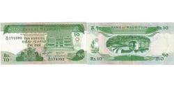 Mauritius, 10 Rupees, EF(40-45)