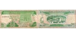 Mauritius, 10 Rupees, 1985-1991, Undated (1985), KM:35b, VF(20-25)