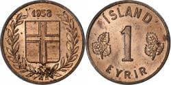 Iceland, Eyrir, 1966, Bronze, , KM:8