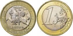 Lithuania, Euro, BU, 2015, Vilnius, Bi-Metallic,