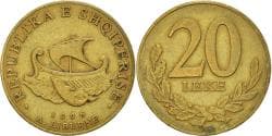 Coin, Albania, 20 Leke, 1996